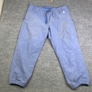 Nike ACG Trail Pants Mens Blue Integrated Belt Zipper Pockets CV0660-493 XXL